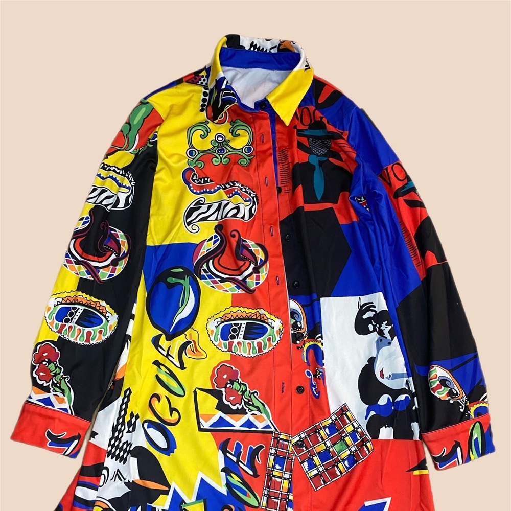 Colorful Button Up Shirt